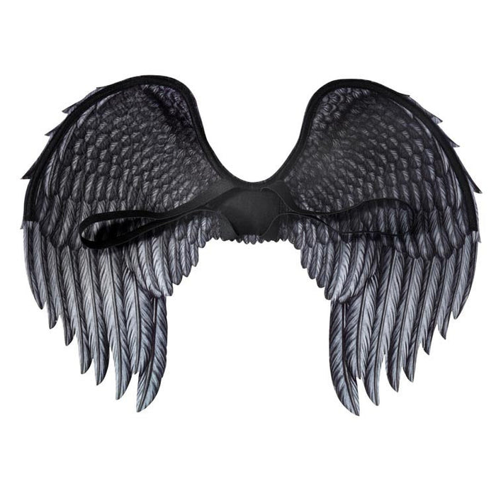 Dark Angel Wings shown against a plain white background — a Halloween costume accessory.