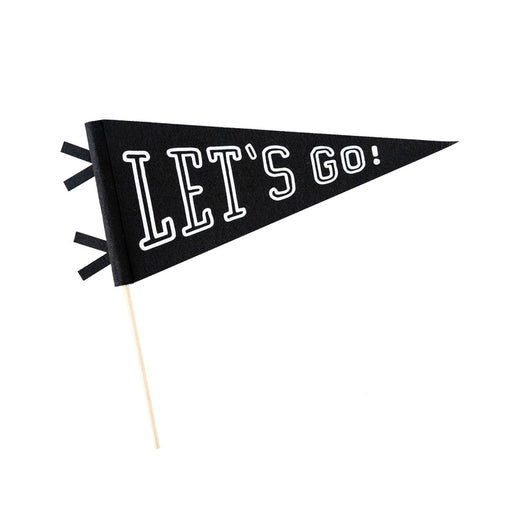 A 14" Football Let's Go! Felt Pennant.