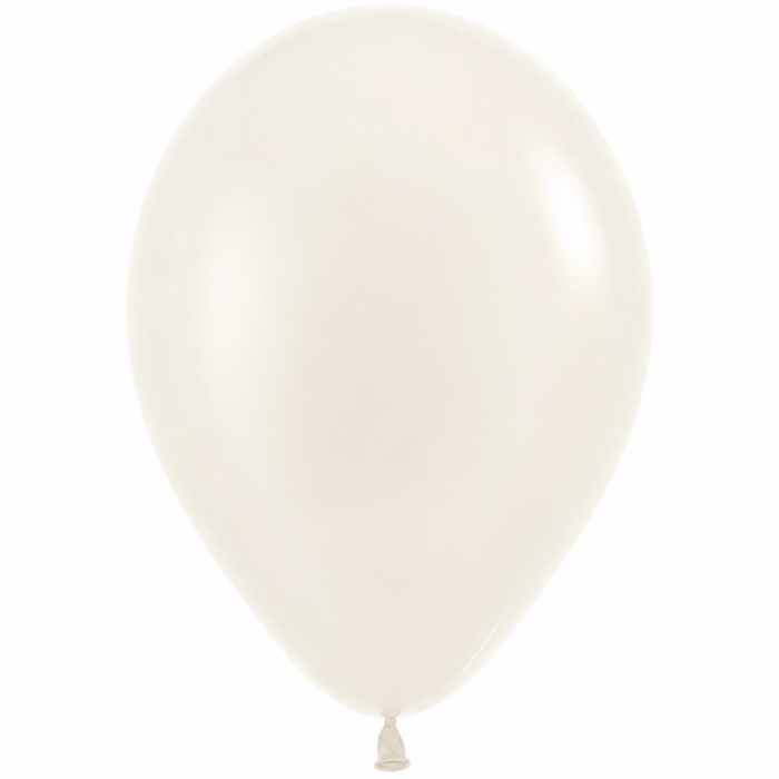 Fashion White 11-inch latex balloon with soft white color