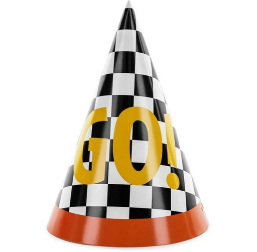 Flaming Racer Party Hats | 6ct