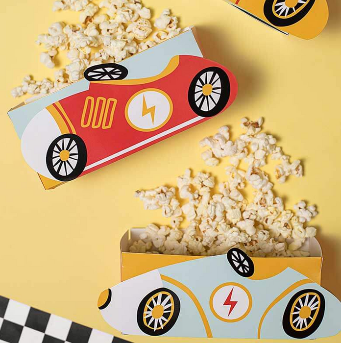 Flaming Racer Snack Boxes | 3ct