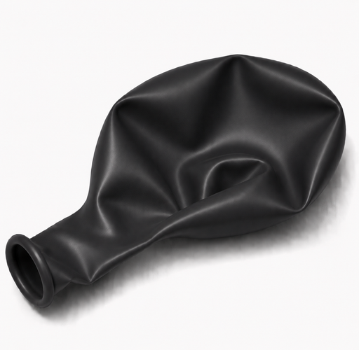 Deluxe Black, 11" Latex Single Balloon | Does Not Include Helium