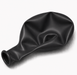 Uninflated 11-inch Deluxe Black latex balloon for party decorations, balloon bouquets, and garlands.