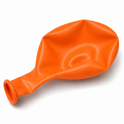 Fashion Orange, 11" Latex Single Balloon | Does Not Include Helium