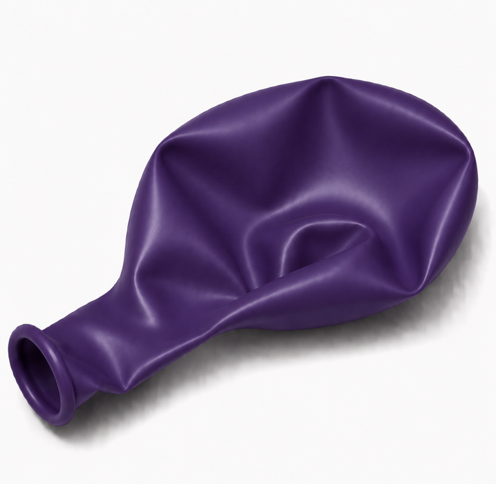 Uninflated 11-inch Fashion Violet latex balloon for party decorations, balloon bouquets, and garlands.