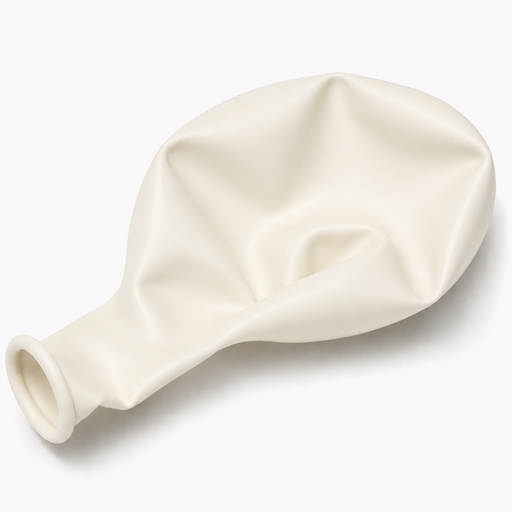 Fashion White, 11" Latex Single Balloon | Does Not Include Helium