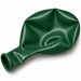 Uninflated 11-inch Forest Green latex balloon for party decorations, balloon bouquets, and garlands.