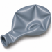 Uninflated 11-inch Pastel Dusk Blue latex balloon for party decorations, balloon bouquets, and garlands.