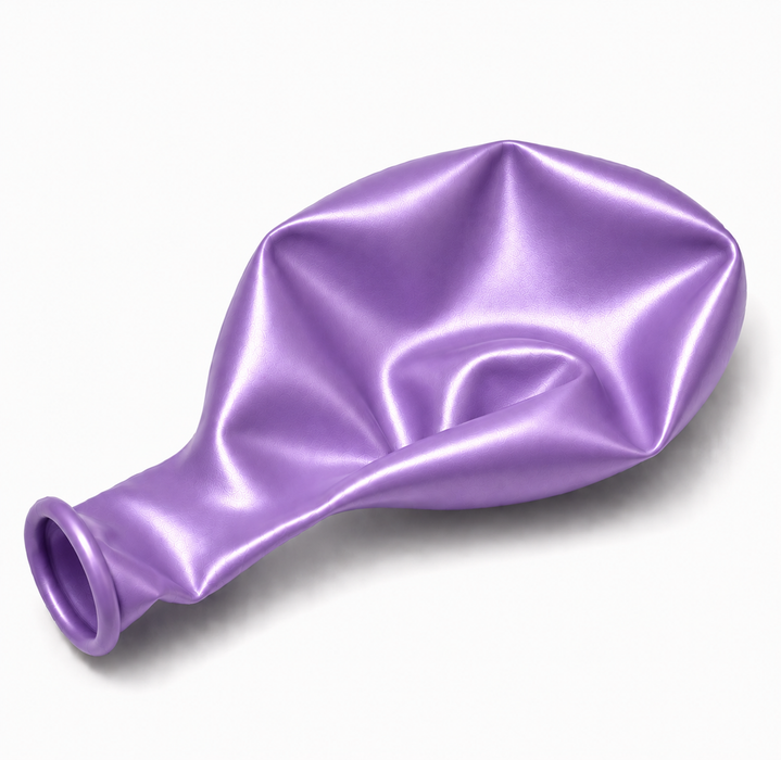 Uninflated 11-inch Pearl Lilac latex balloon for party decorations, balloon bouquets, and garlands.