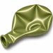 Uninflated 11-inch Reflex Key Lime latex balloon for party decorations, balloon bouquets, and garlands.