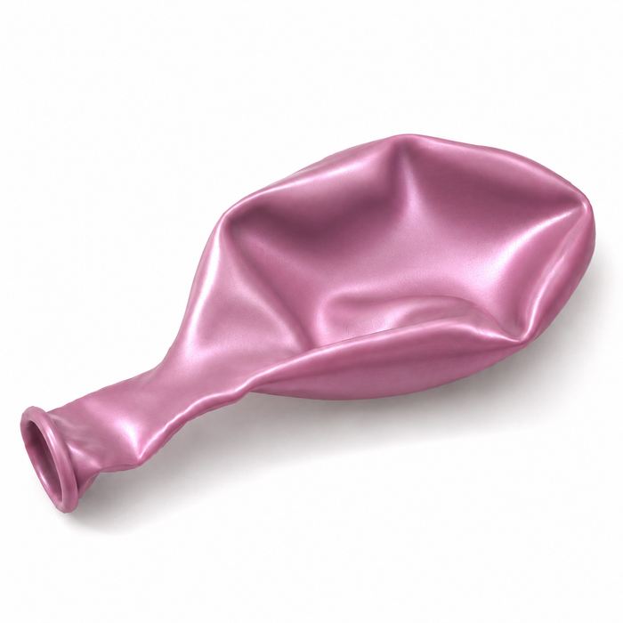 Uninflated 11-inch Reflex Pink latex balloon for party decorations, balloon bouquets, and garlands.