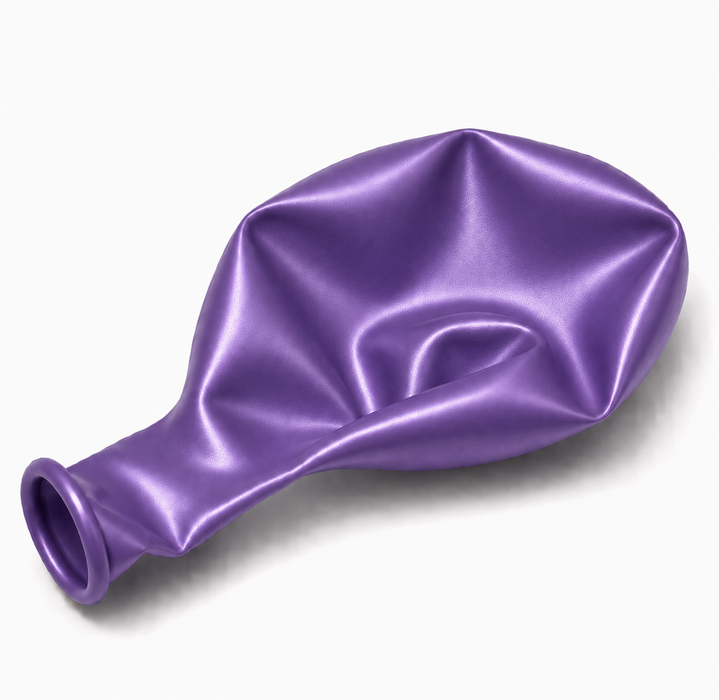 Uninflated 11-inch Reflex Violet latex balloon for party decorations, balloon bouquets, and garlands.