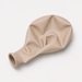 Uninflated 11-inch White Sand latex balloon for party decorations, balloon bouquets, and garlands.
