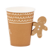 A 12 ounce Christmas Gingerbread Handled Paper Cup .