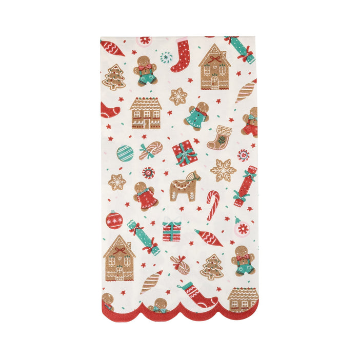 Gingerbread Pattern Dinner Napkin | 24ct