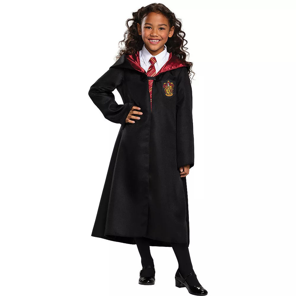 Kids' Deluxe Harry Potter Slytherin Robe Costume - Size 4-6 - Black