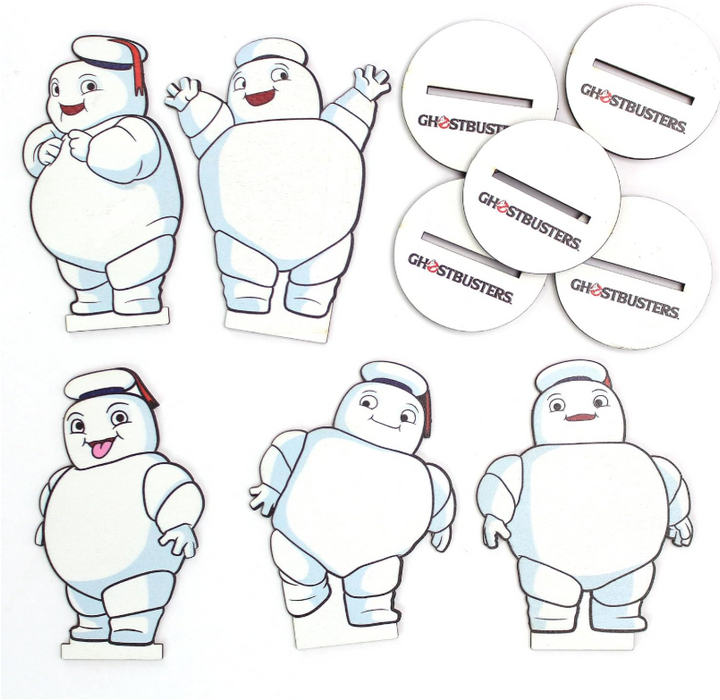 Ghostbusters Mini Puff Ghost Wood Figure Cutouts | 5ct