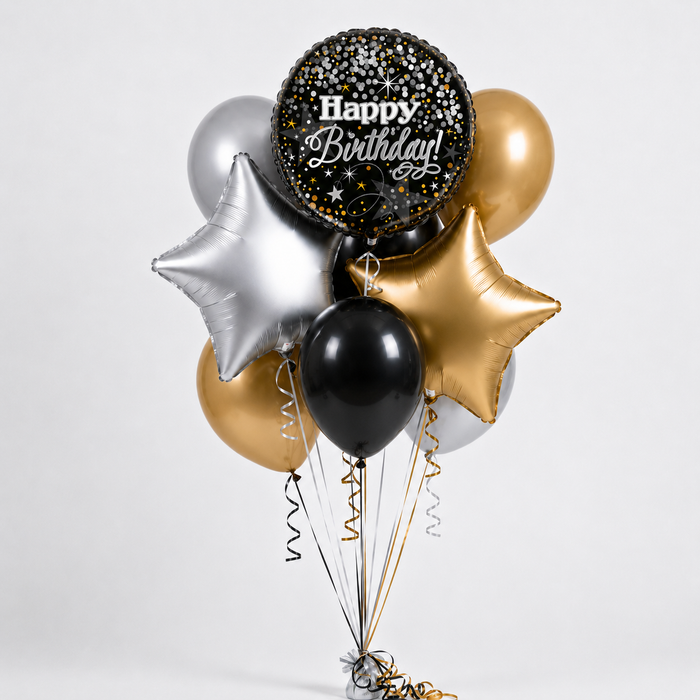 Glittering Gold Simple Bouquet | 9pc