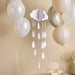 Product photo of White Hanging Cloud Mobile - Pack of 1 — a Hootyballoo party product shown on a plain background.