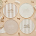 Product photo of Neutral Baby Shower Paper Plates  - Pack of 8 — a Hootyballoo party product shown on a plain background.