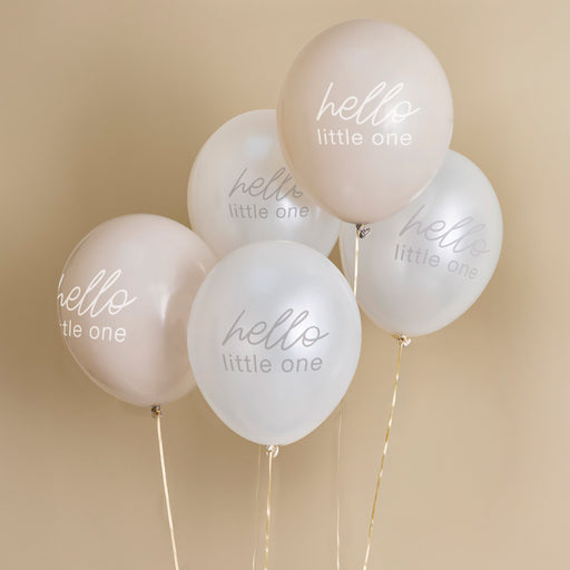 Neutral Baby Shower 12" Latex Balloons - Pack of 5 | 1ct