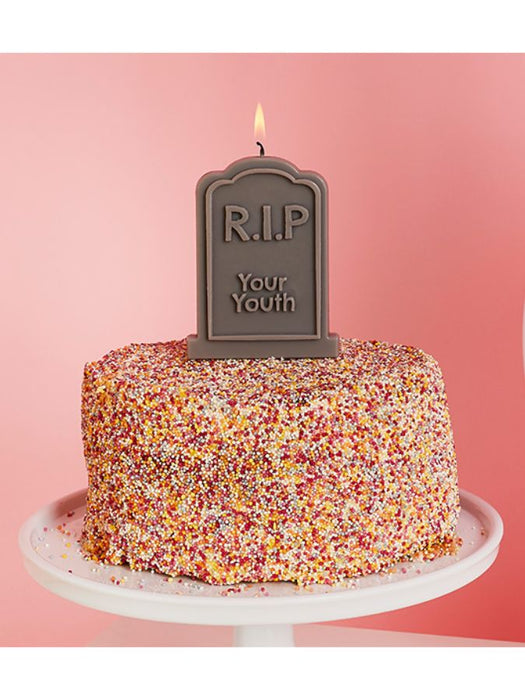 Black RIP Your Youth Birthday Candle | 1ct