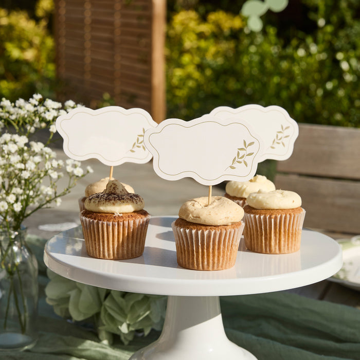 Product photo of Botanical Food Picks - Pack of 12 — a Hootyballoo party product shown on a plain background.