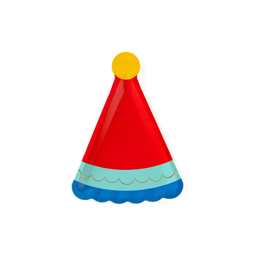 Birthday Hat Shaped Plates, 10.8"