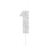 Product photo of Giant Sprinkle Number '1' Candle — a Hootyballoo party product shown on a plain background.