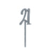 Product photo of Silver Number '21' Glitter Acrylic Cake Topper — a Hootyballoo party product shown on a plain background.