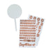Product photo of Rose Gold Customisable Acrylic Cake Topper — a Hootyballoo party product shown on a plain background.