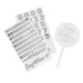 Product photo of Silver Customisable Acrylic Cake Topper — a Hootyballoo party product shown on a plain background.