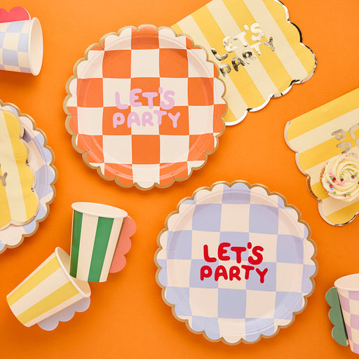 Playful Brights Birthday Paper Plates - Pack of 8 | 1ct