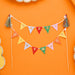 Product photo of Playful Brights Bunting Cake Topper — a Hootyballoo party product shown on a plain background.