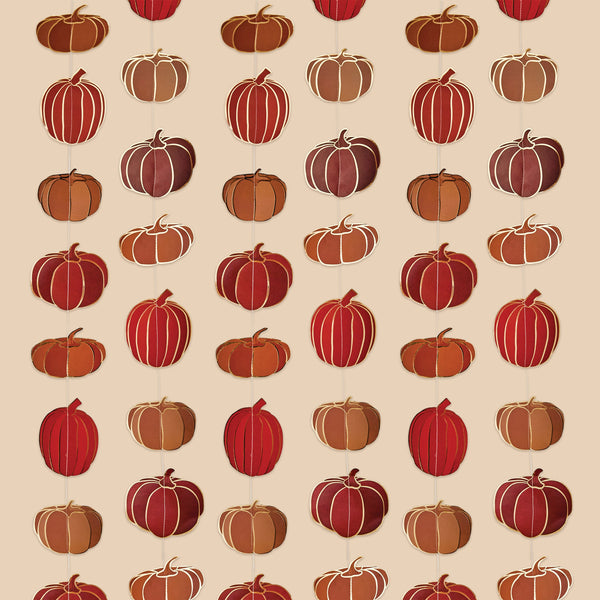 Product photo of Pumpkin Hanging Decoration 5m — a Hootyballoo party product shown on a plain background.