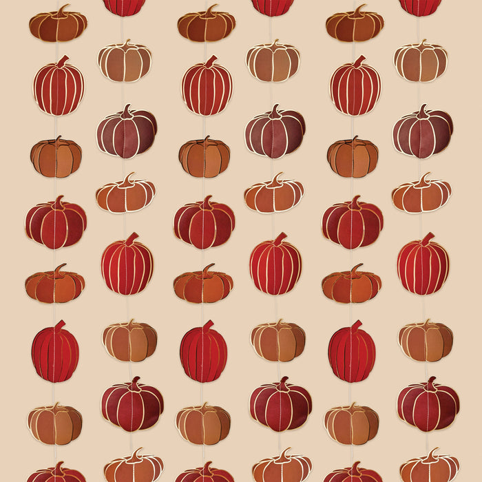 Product photo of Pumpkin Hanging Decoration 5m — a Hootyballoo party product shown on a plain background.