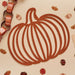 Product photo of Pumpkin Felt Placemats - Pack of 4 — a Hootyballoo party product shown on a plain background.