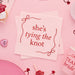 Product photo of She's Tying The Knot Paper Napkins  - Pack of 16 — a Hootyballoo party product shown on a plain background.