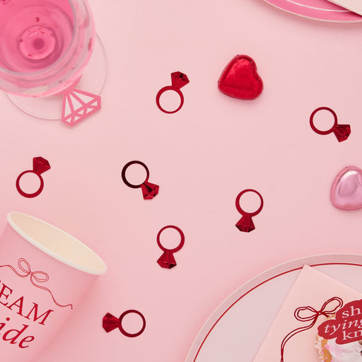 Red Ring Table Scatter Confetti 14g | 1ct