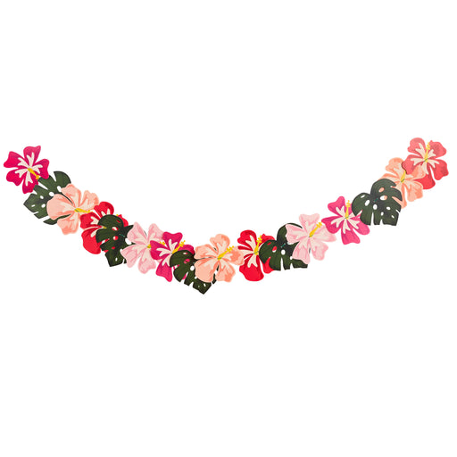 Tropical Flower Card Garland 2m | 1ct