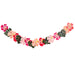 Product photo of Tropical Flower Card Garland 2m — a Hootyballoo party product shown on a plain background.