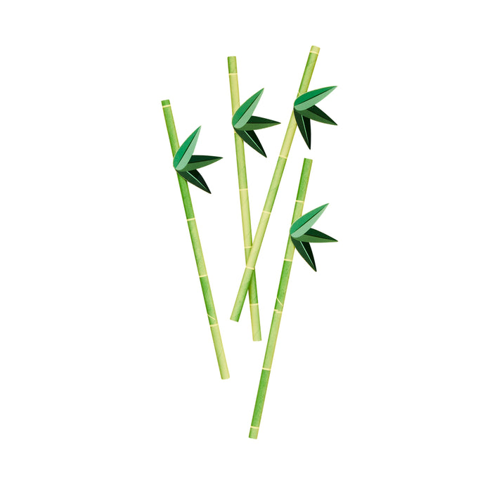 Product photo of Tropical Paper Straws - Pack of 16 — a Hootyballoo party product shown on a plain background.