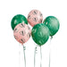 Product photo of Tropical Leaf 12" Latex Balloons - Pack of 5 — a Hootyballoo party product shown on a plain background.