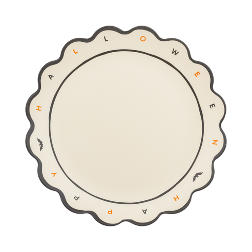 Happy Halloween Scalloped Bamboo Tray | 1ct