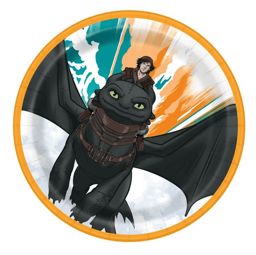 How to Train Your Dragon Plates 7in | 8ct