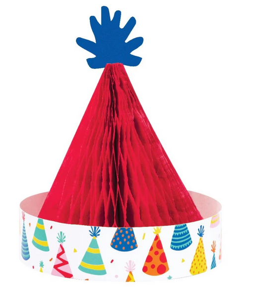 Hats Off B-Day Honeycomb Centerpiece | 1ct