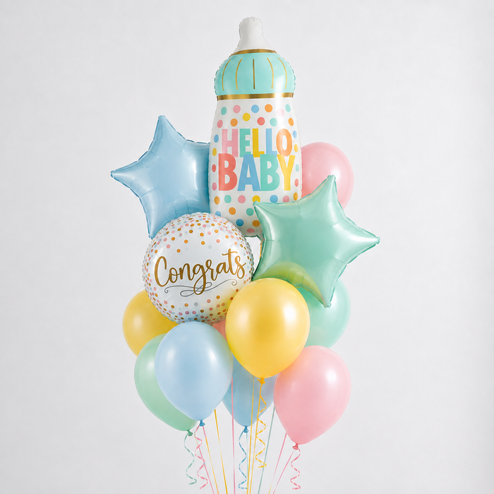 "Hello Baby" Bottle Bouquet | 14pc