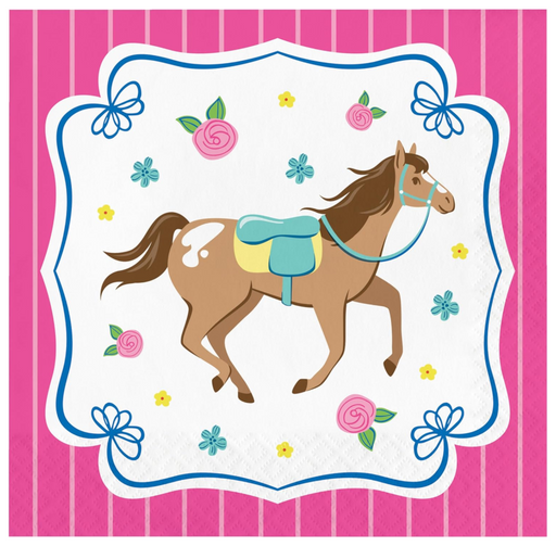 Horse Charm Lunch Napkins | 16ct