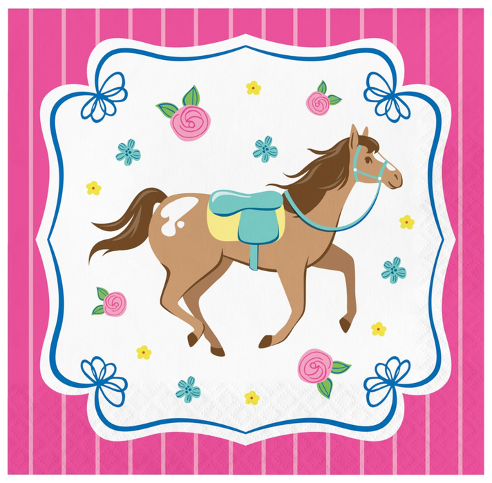 Horse Charm Lunch Napkins | 16ct