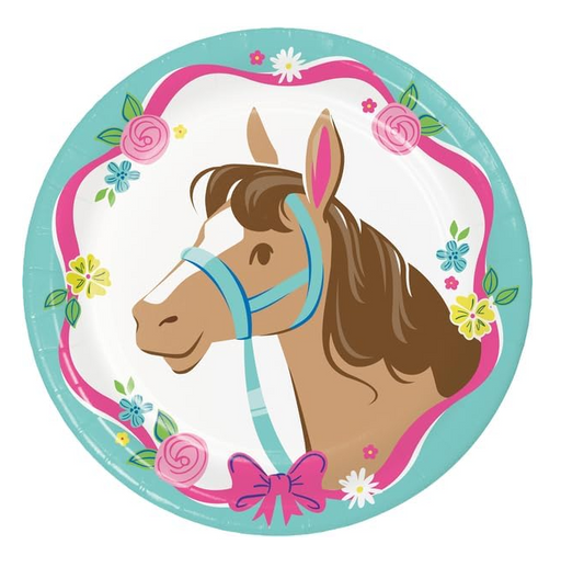 Horse Charm Paper Plates 7in | 8ct